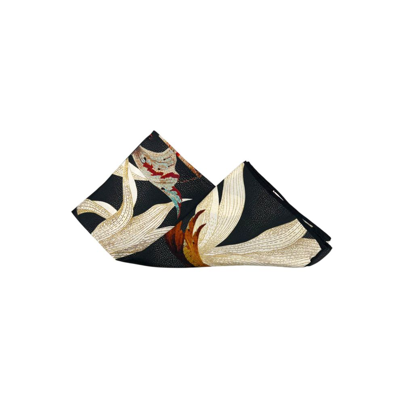 Beige silk women scarf-null