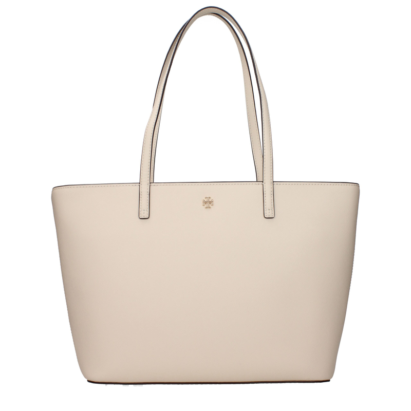Beige leather shoulder bag-null