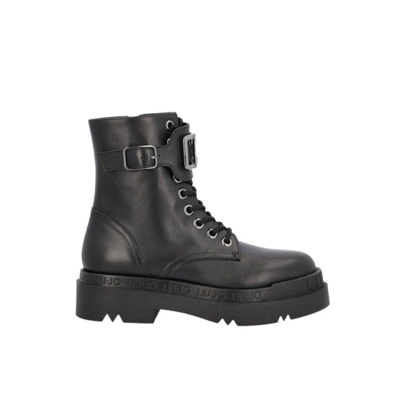 Liu Jo love 15 Genuine leather platform combat boot-null