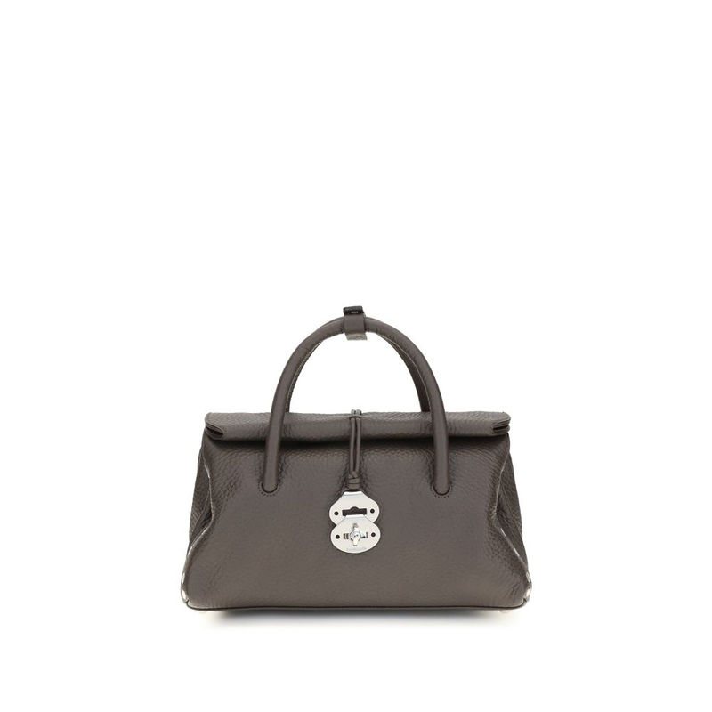 Brown calf leather bos taurus shoulder bag-null