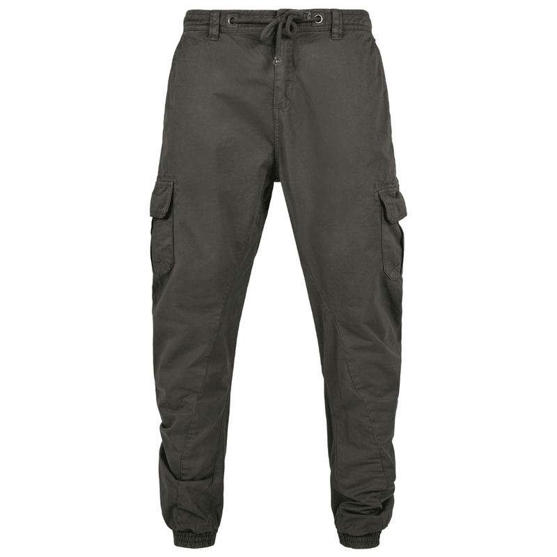 Urban classics fashion cargo jogging mens cuffed pants cotton grey tb1268-03516-null