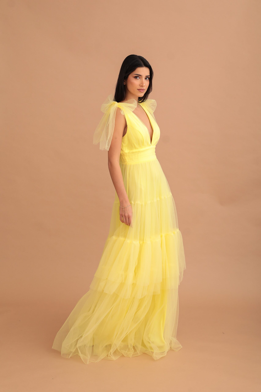 Aelia dress - yellow-null