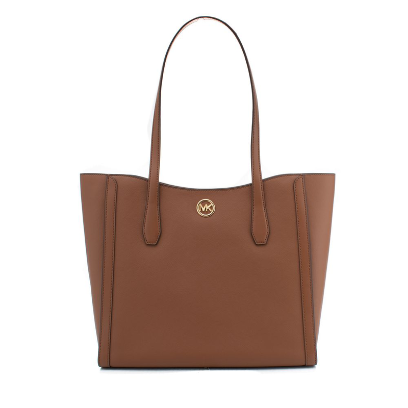 Brown canvas tote bag-null