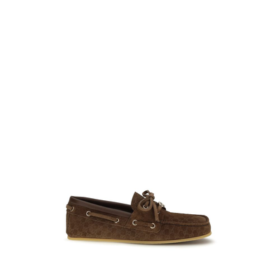 Brown calf leather bos taurus slip-on loafers, Brown, medium