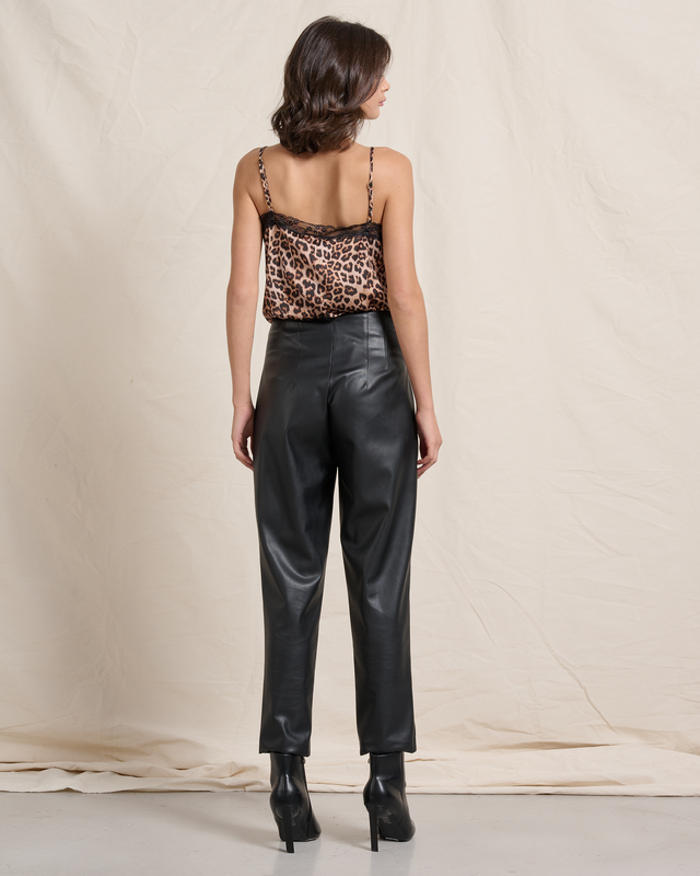 Trouser eco leather high waist image number null