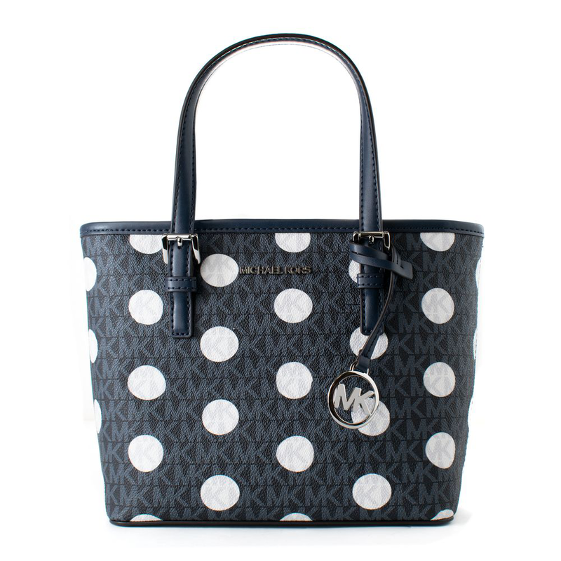 Blue canvas tote bag-null