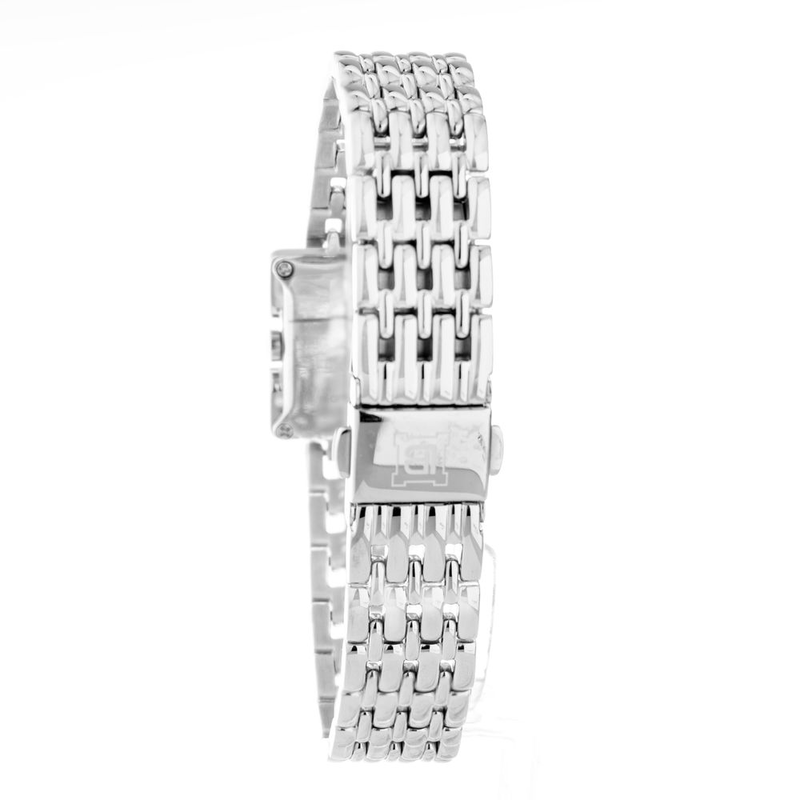 Silver stainless steel dress watch-null