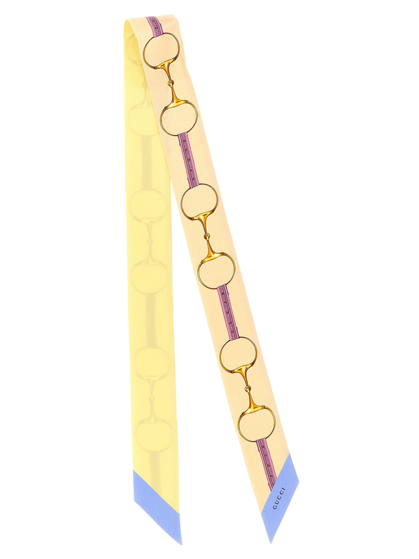 Multicolor silk foulard-null