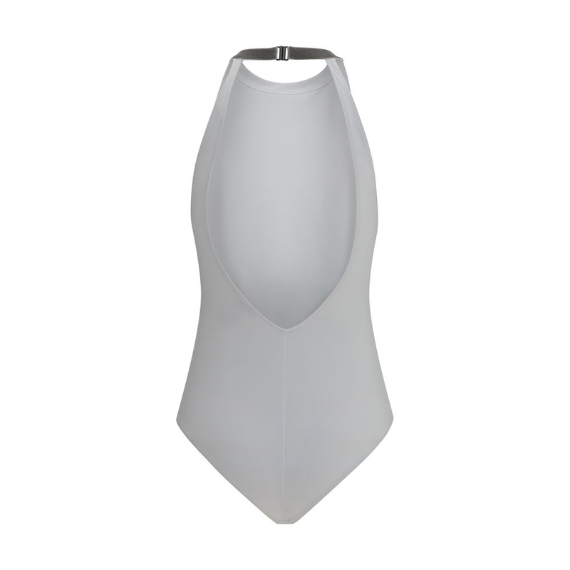 White polyamide one-piece swimsuit-null