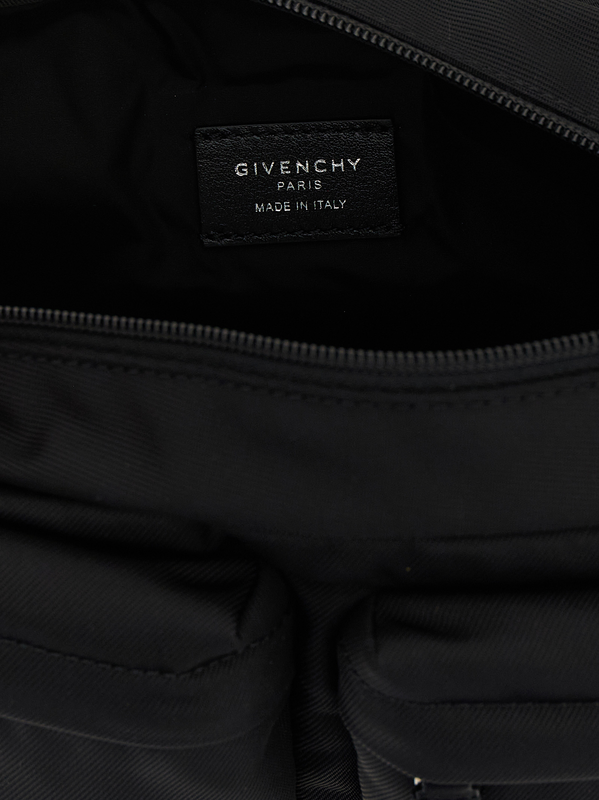 Black polyamide crossbody bag-null