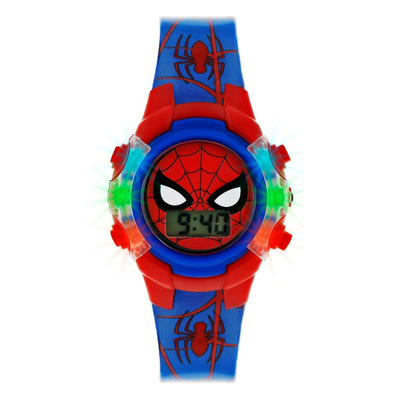 Spiderman boy's digital quartz watch with pu strap-null