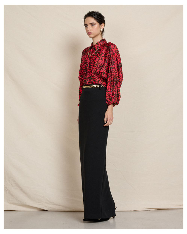 Maxi skirt high waist image number null