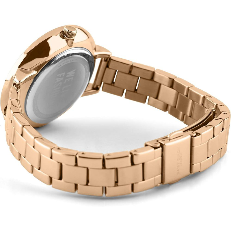 Multicolor stainless steel dress watch-null