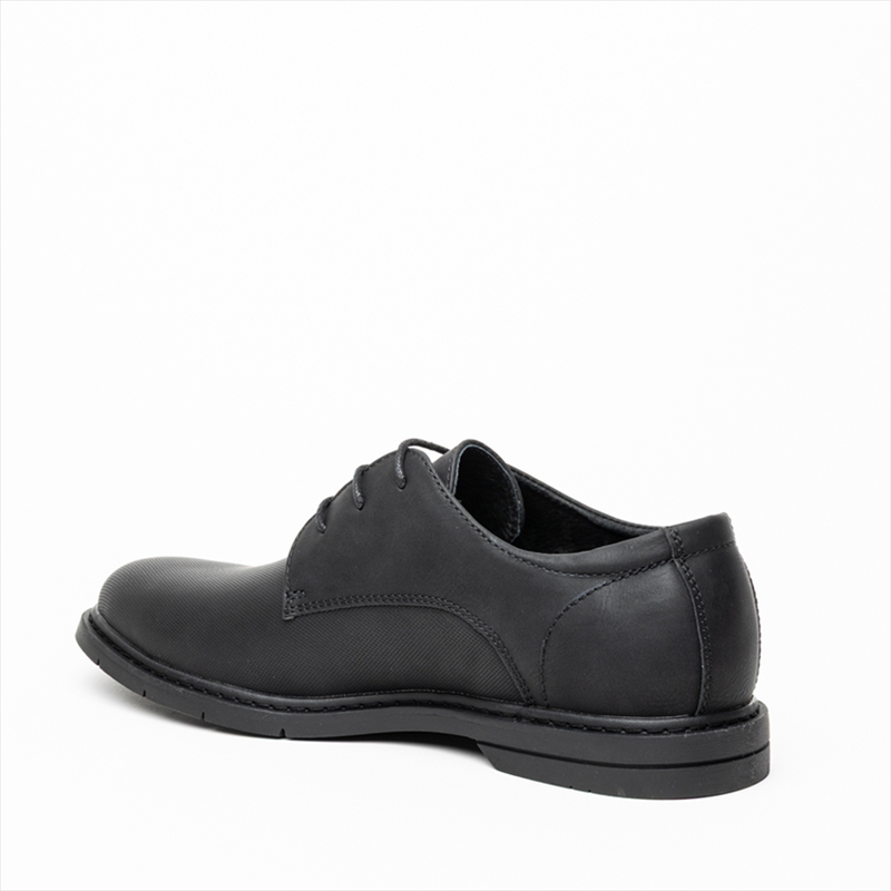 Southport lace up textured casual shoes with contrast sole-null