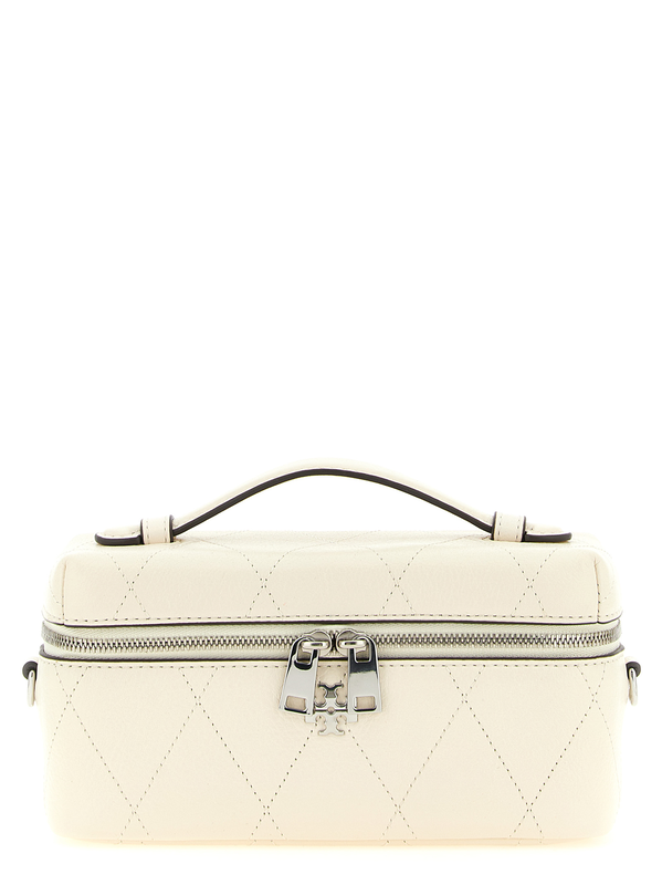 White cowhide crossbody bag-null