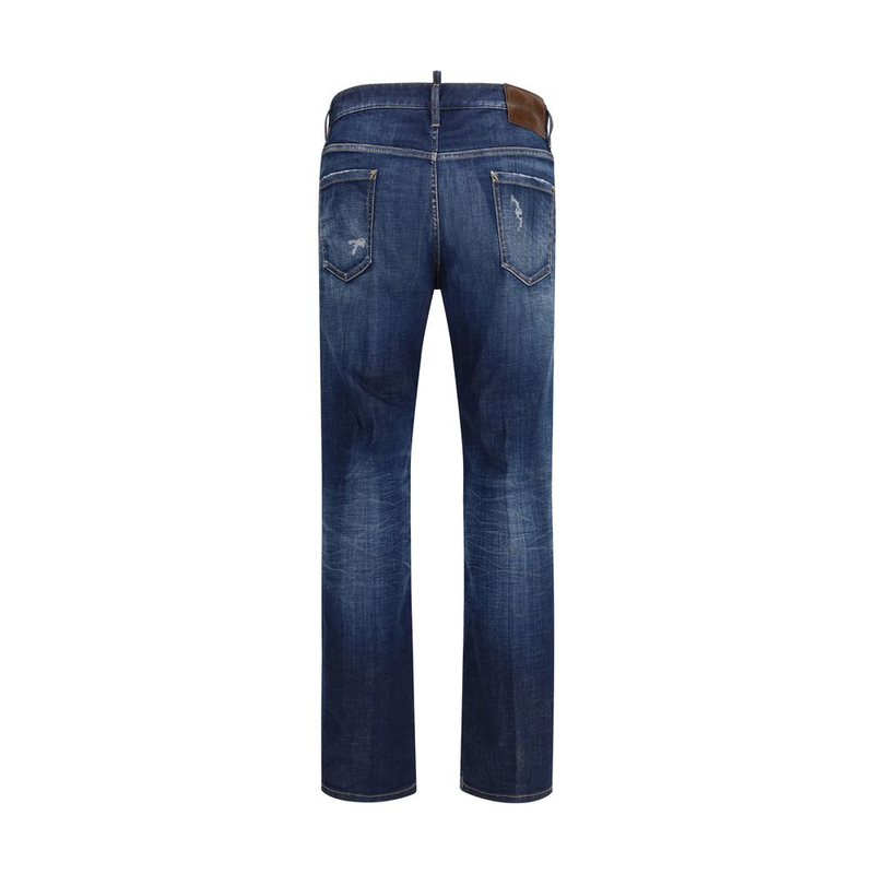 Blue cotton jeans denim-null