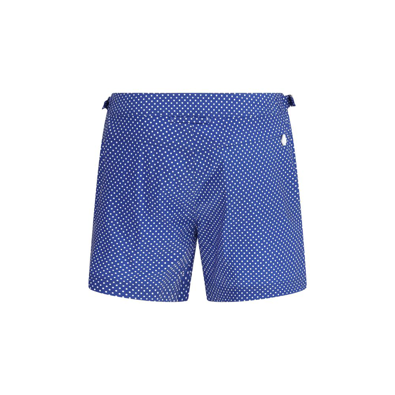 Blue polyester short and mini shorts-null