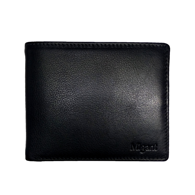 Product image: Migant design mens black leather wallet 6420-null