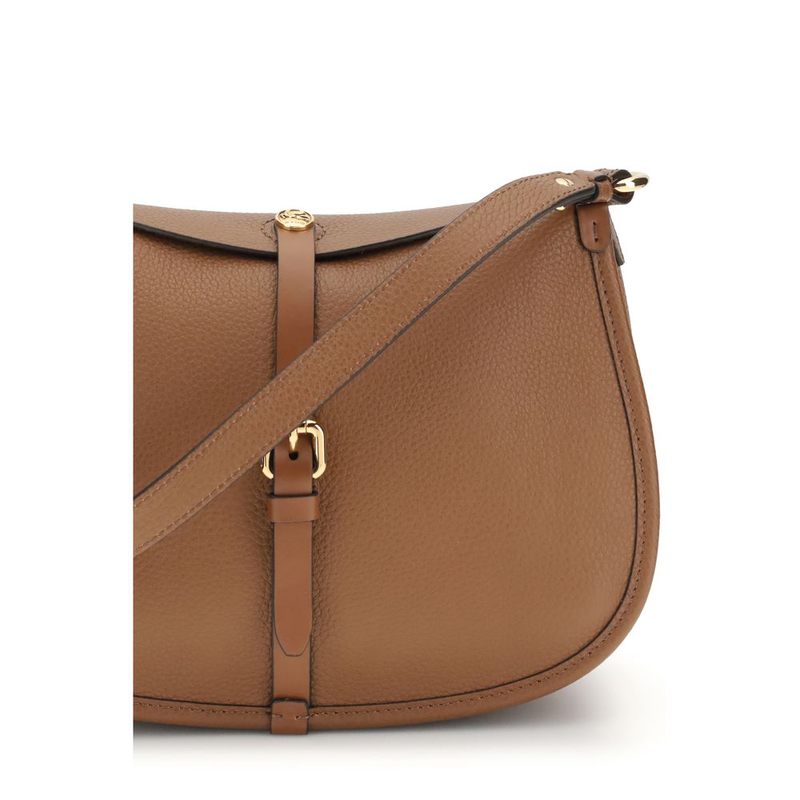 Brown calf leather bos taurus shoulder bag-null