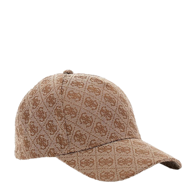 Guess καπέλο, Beige Logo, medium