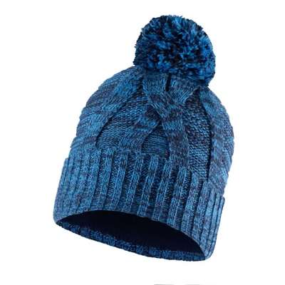 Knitted & fleece hat blein azure, , medium