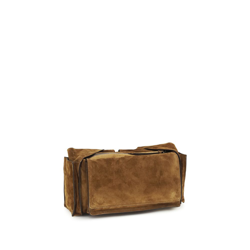 Brown calf leather bos taurus shoulder bag-null