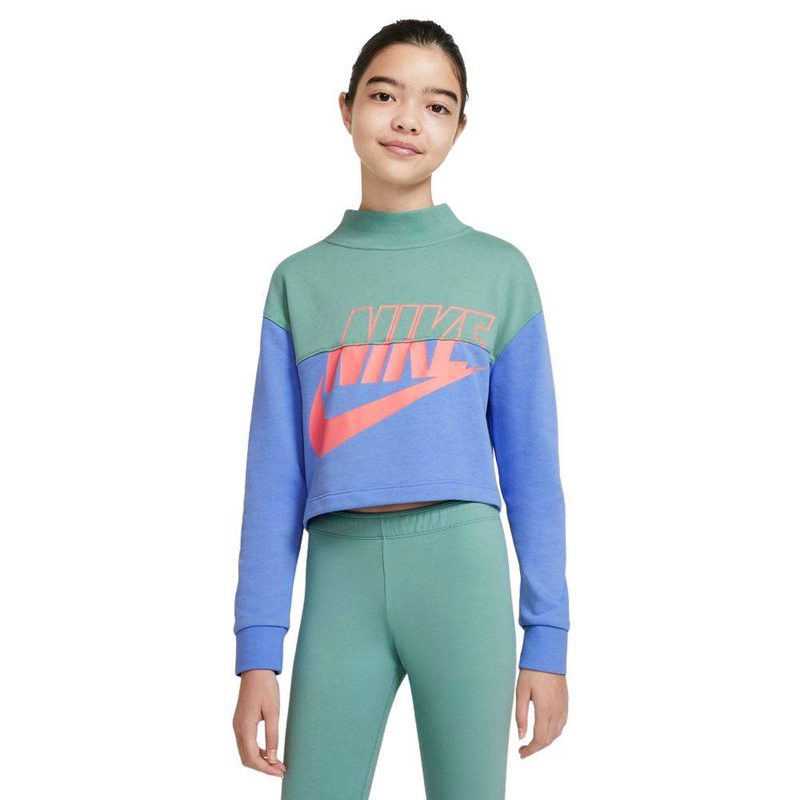 Nike nsw girls french terry cropped crew-null