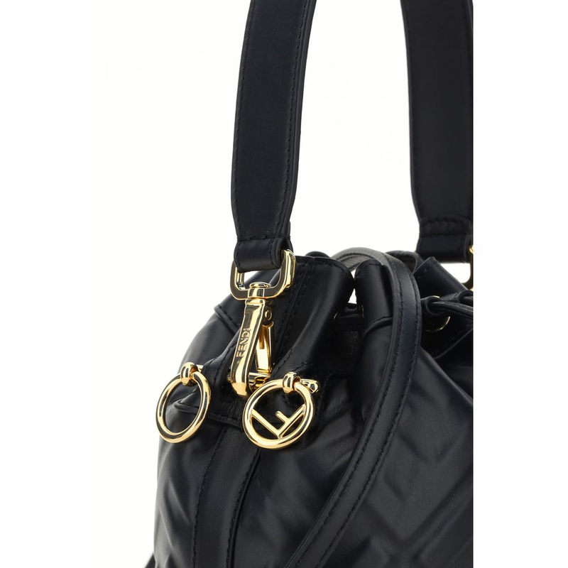 Black calf leather bos taurus backet bag-null