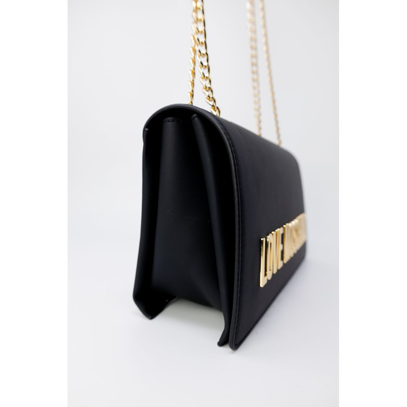 Black polyethylene handbag-null