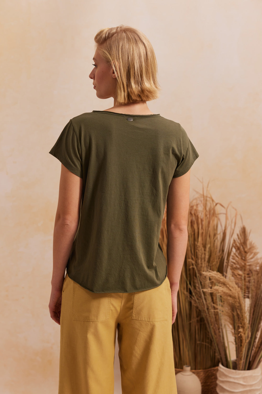 Pamela blouse cotton v-neck-null