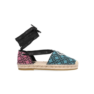 Vera 02 - espadrilles with jacquard monogram, Multicolor, medium