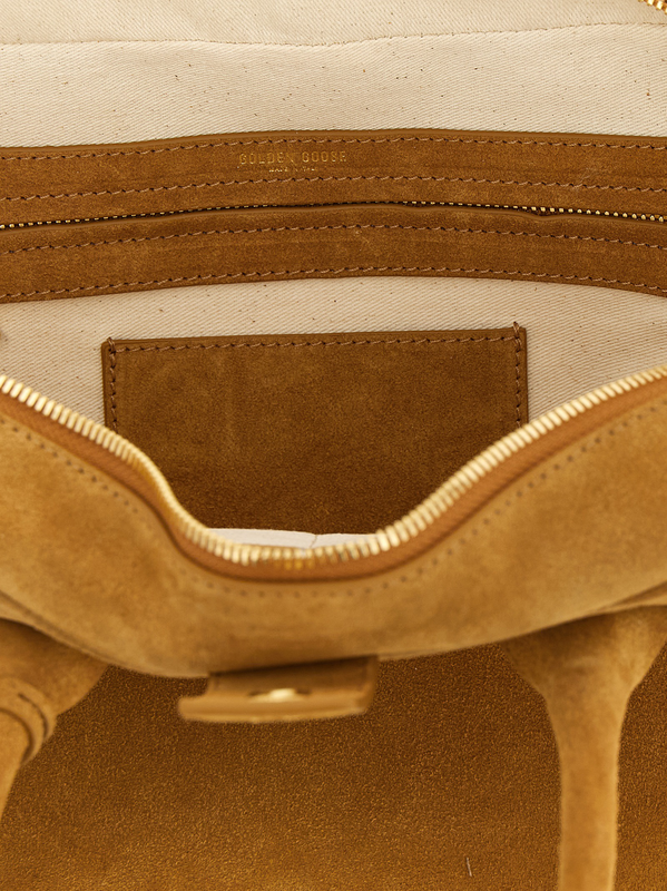 Beige cowhide handbag-null