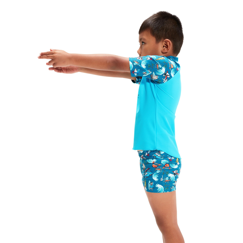 Product image: Speedo infant boys short sleeve printed rash top set (800323-null