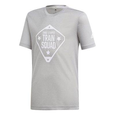 Adidas kids boys training squad tee, Grey, medium