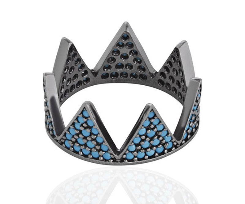 Hestia full zircon crown ring-null