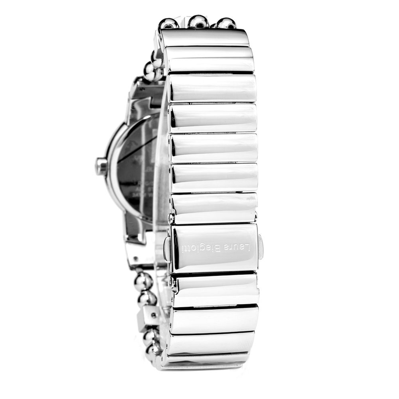 Silver stainless steel dress watch-null