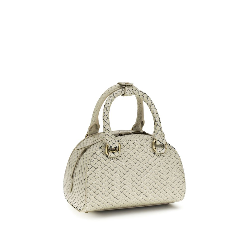 Beige calf leather bos taurus handbag-null
