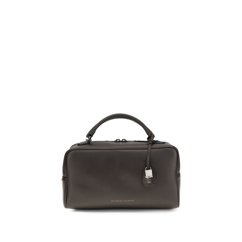 Brown calf leather bos taurus shoulder bag-null