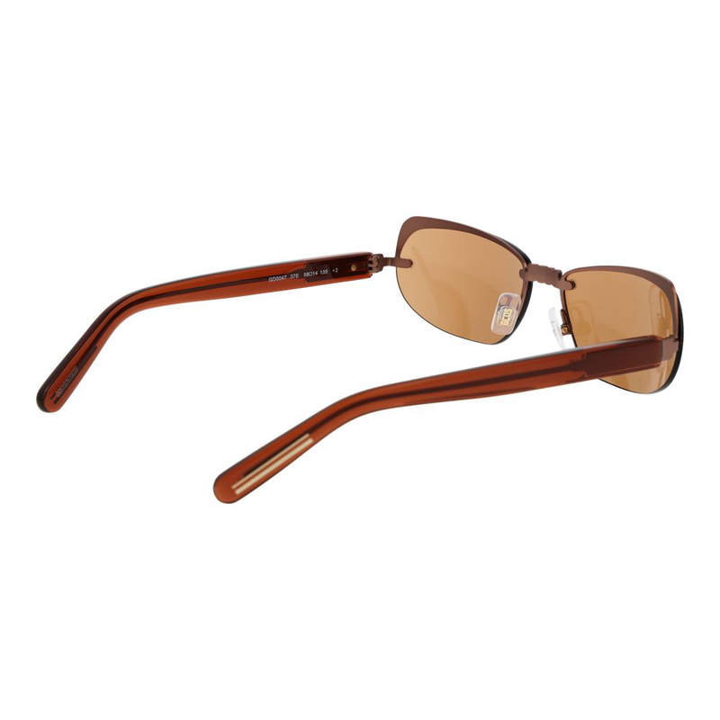 Brown metal sunglasses-null