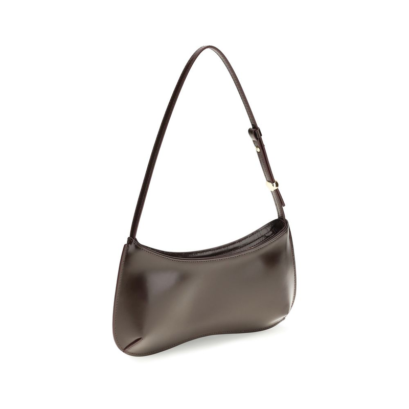 Brown calf leather bos taurus shoulder bag-null