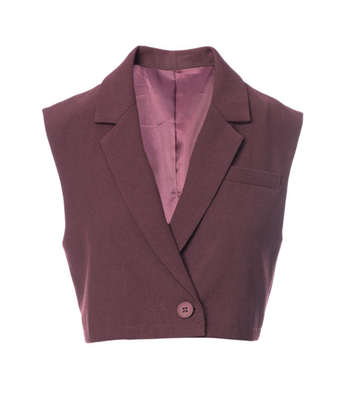 Anonyme ring gilet p135fg137, Burgundy, medium