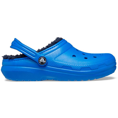 Crocs classic lined clog t - winter, Blue, medium