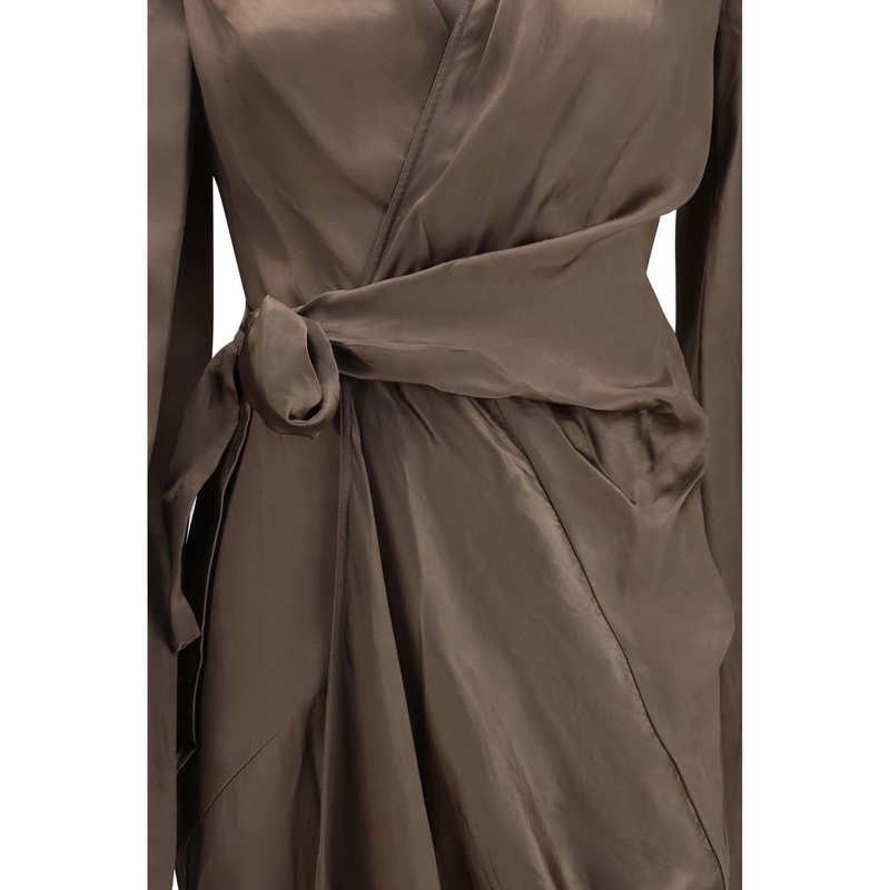Brown copper casual dress-null