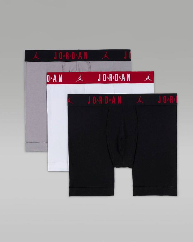 Mens flight cotton core 3pk boxer briefs image number null