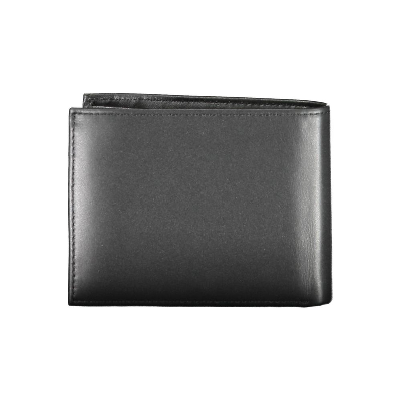 Black leather men wallet-null