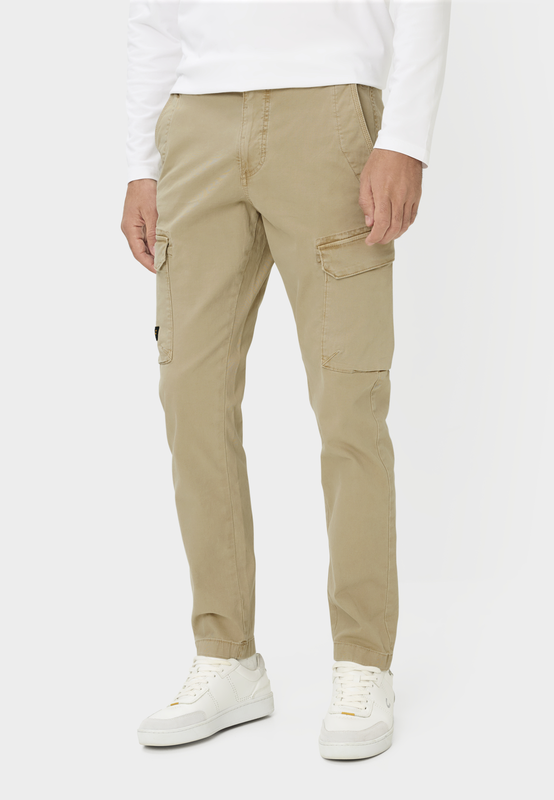 Cargo trousers with elastic waistband-null