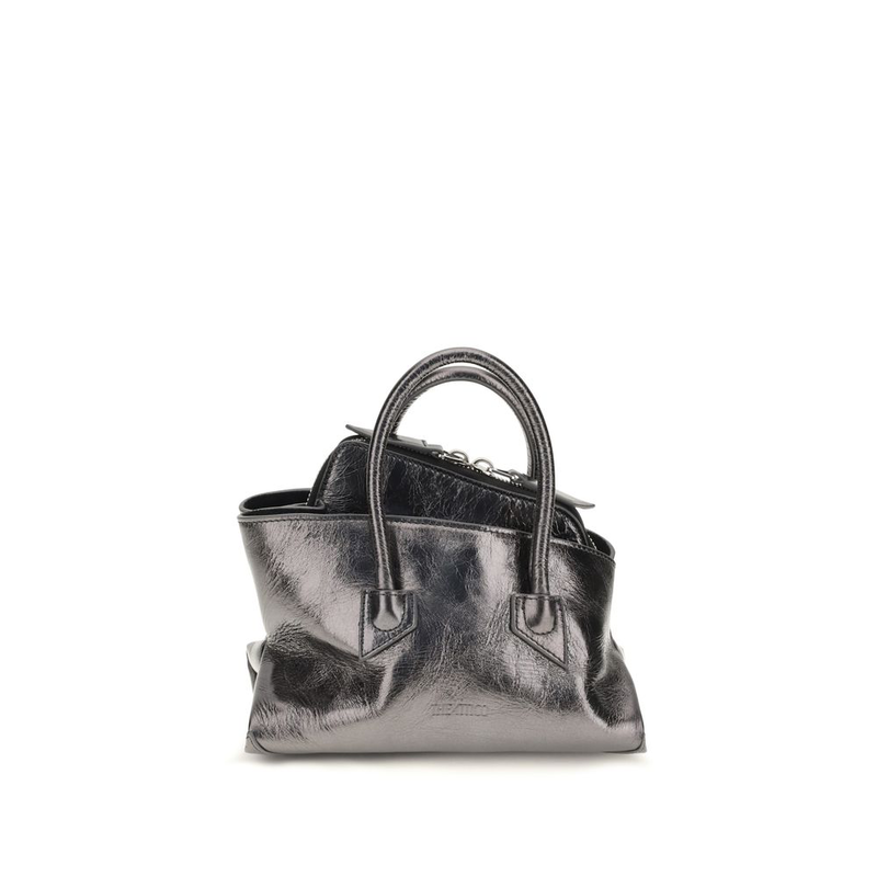 Gray calf leather bos taurus handbag-null