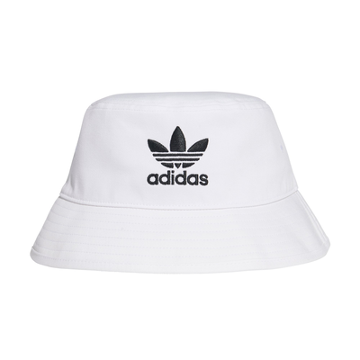 Adidas unisex trefoil bucket hat (fq4641), White, medium