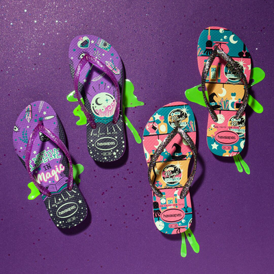 Havaianas kids slim fashion, Purple, medium