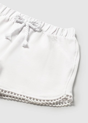 Σορτς φουτερ basic λευκο, White, medium